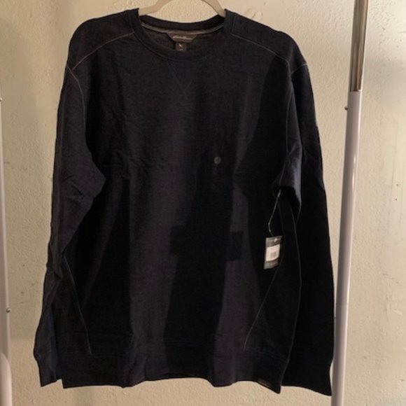 Eddie Bauer Men Midnight Heather Sweatshirt L NWT